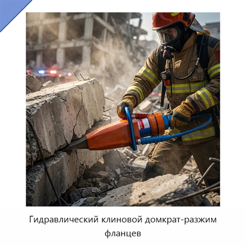 Гидравлический клиновой домкрат-разжим фланцев