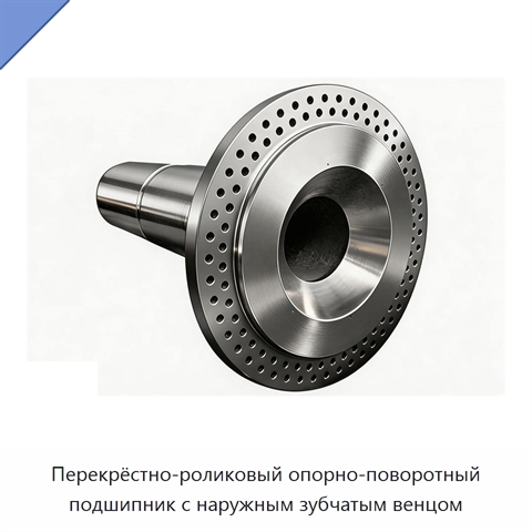 Перекрёстно-роликовый опорно-поворотный подшипник с наружным зубчатым венцом