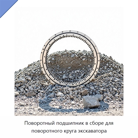 Поворотный подшипник в сборе для поворотного круга экскаватора