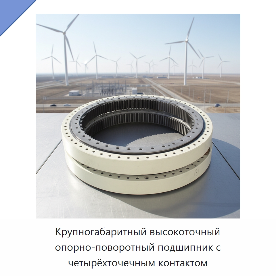 Крупногабаритный высокоточный опорно-поворотный подшипник с четырёхточечным контактом — Опорно-поворотные подшипники
