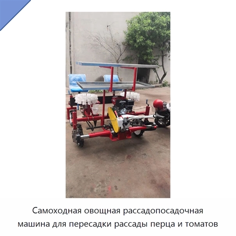 Самоходная овощная рассадопосадочная машина для пересадки рассады перца и томатов