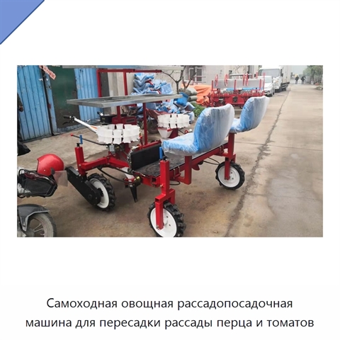 Самоходная овощная рассадопосадочная машина для пересадки рассады перца и томатов