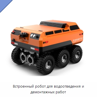 Встроенный робот для водоотведения и демонтажных работ