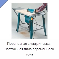 Переносная электрическая настольная пила переменного тока