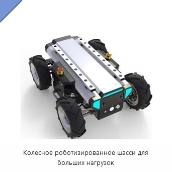 Колесное роботизированное шасси для больших нагрузок