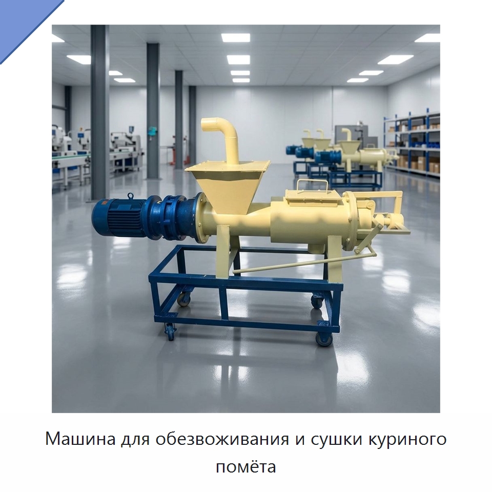 Машина для обезвоживания и сушки куриного помёта — Специальные сельскохозяйственные машины