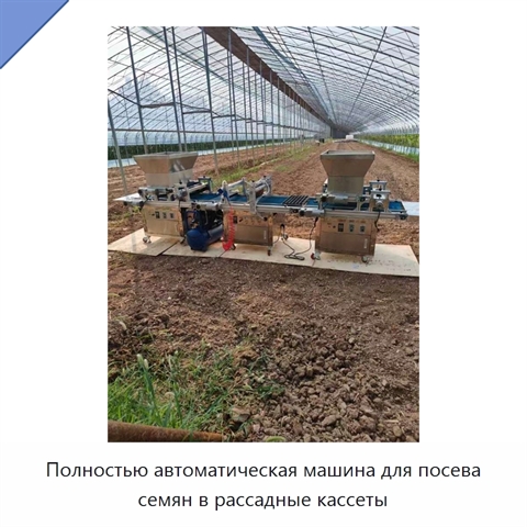 Полностью автоматическая машина для посева семян в рассадные кассеты