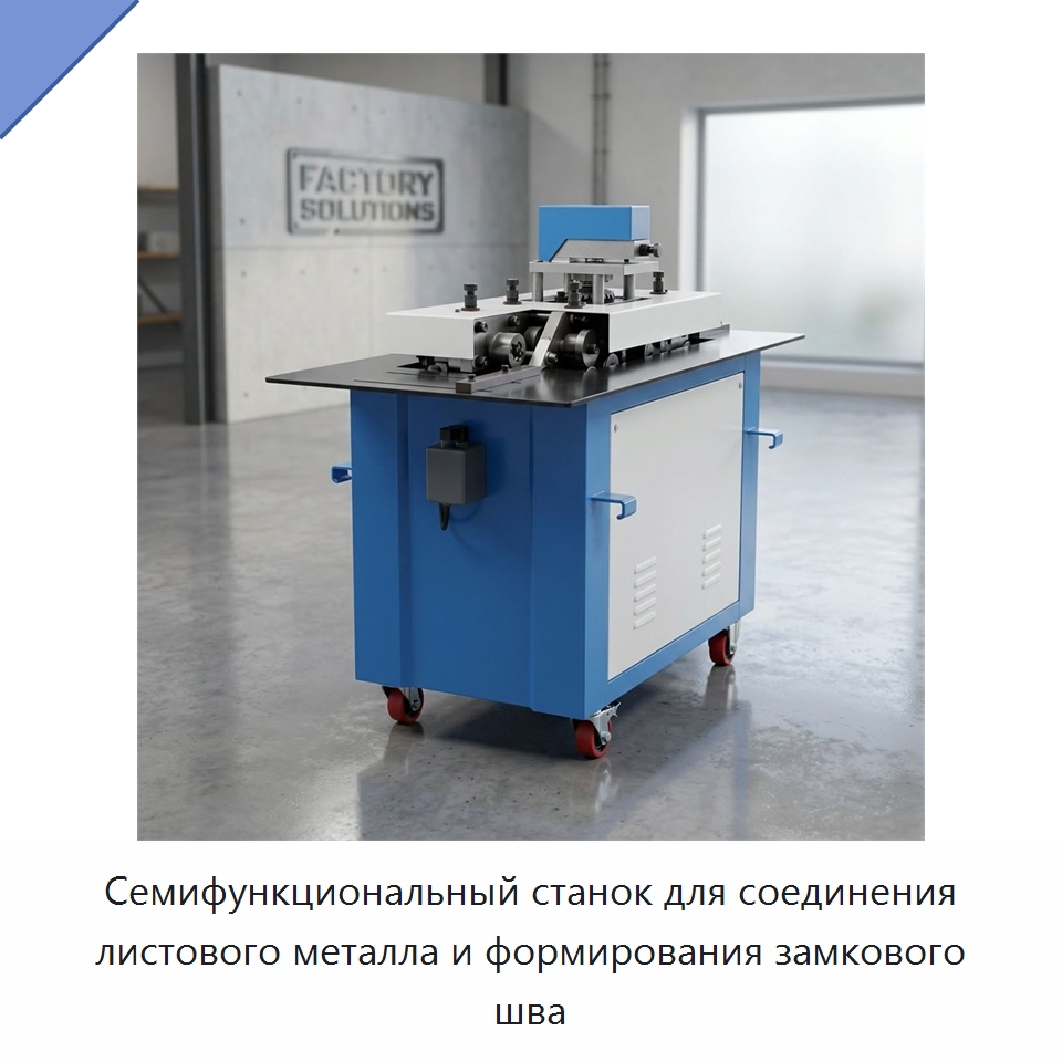 Семифункциональный станок для соединения листового металла и формирования замкового шва — Специальное оборудование для металлообработки и металлургии