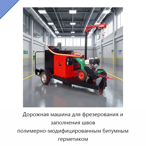 Дорожная машина для фрезерования и заполнения швов полимерно-модифицированным битумным герметиком