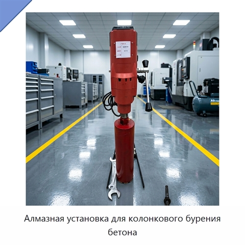 Алмазная установка для колонкового бурения бетона