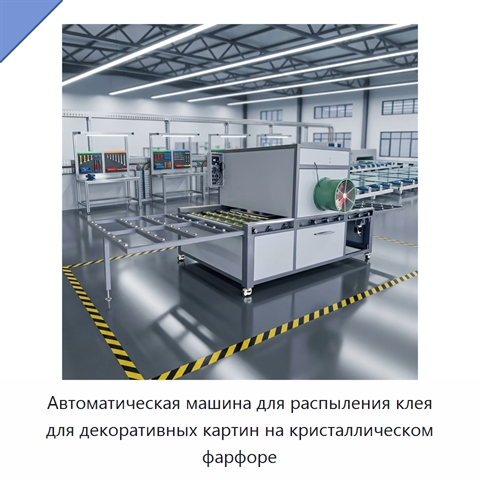 Автоматическая машина для распыления клея для декоративных картин на кристаллическом фарфоре