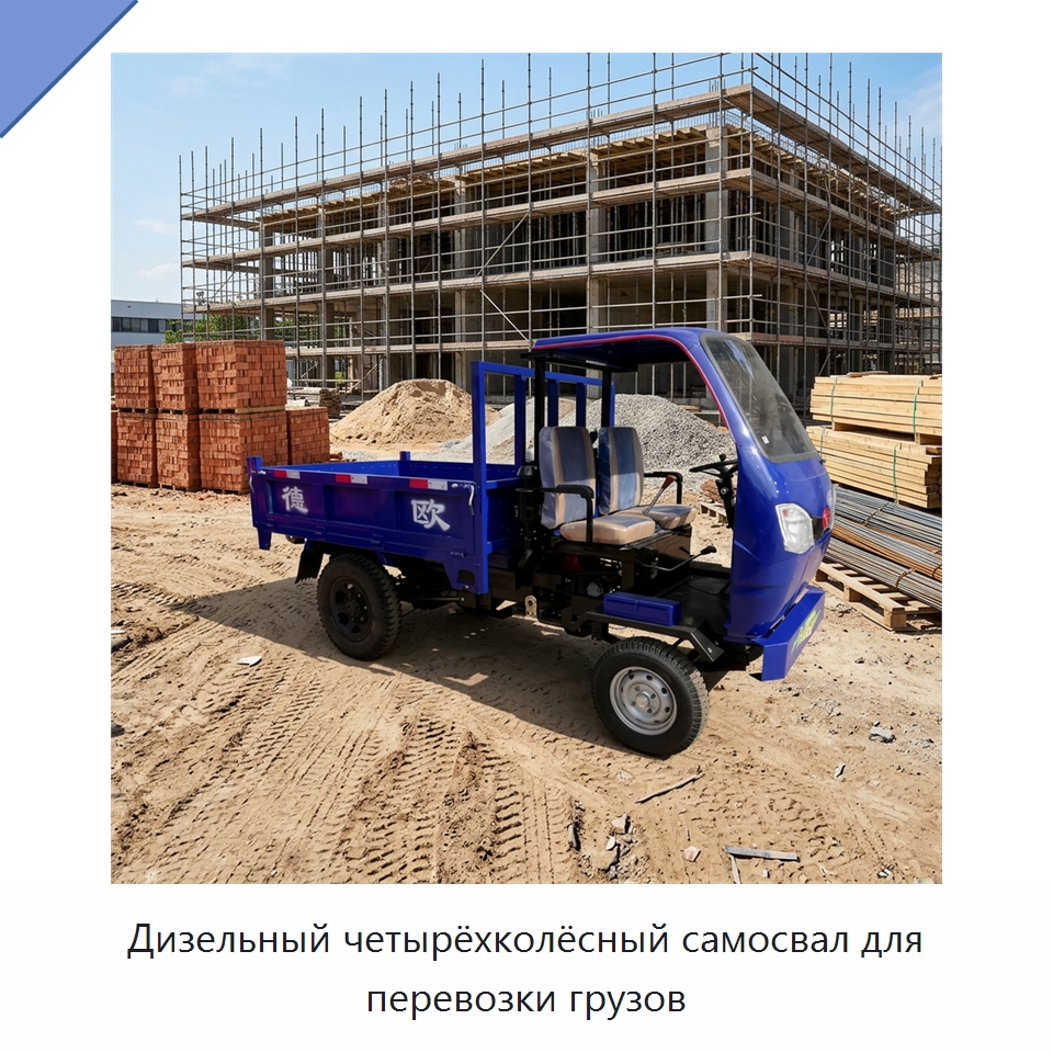 Дизельный четырёхколёсный самосвал для перевозки грузов — Специальные машины и промышленное оборудование