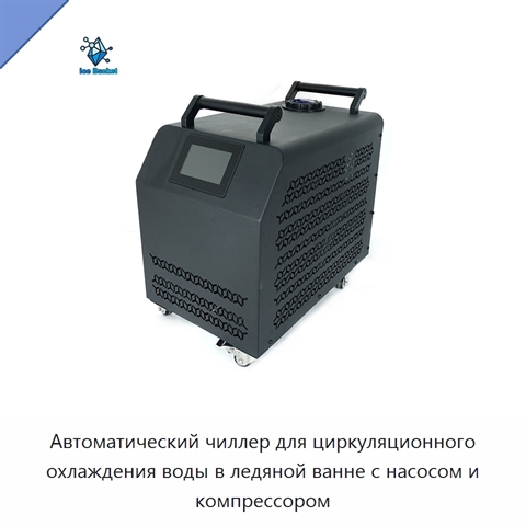 Автоматический чиллер для циркуляционного охлаждения воды в ледяной ванне с насосом и компрессором