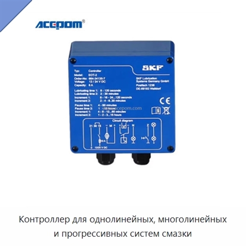 Контроллер для однолинейных, многолинейных и прогрессивных систем смазки