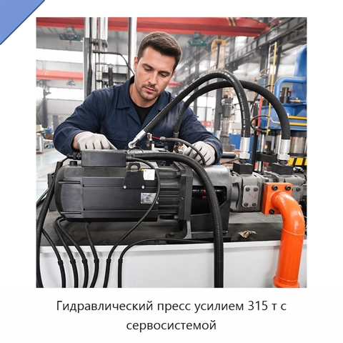 Гидравлический пресс усилием 315 т с сервосистемой
