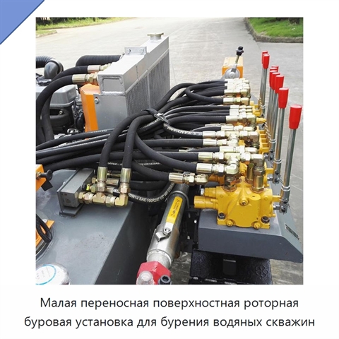 Малая переносная поверхностная роторная буровая установка для бурения водяных скважин
