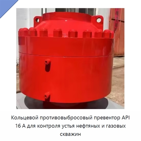 Кольцевой противовыбросовый превентор API 16 А для контроля устья нефтяных и газовых скважин