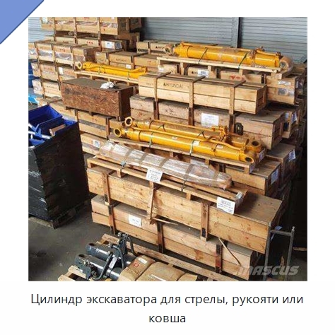 Цилиндр экскаватора для стрелы, рукояти или ковша
