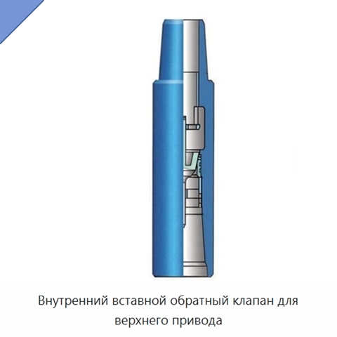 Внутренний вставной обратный клапан для верхнего привода