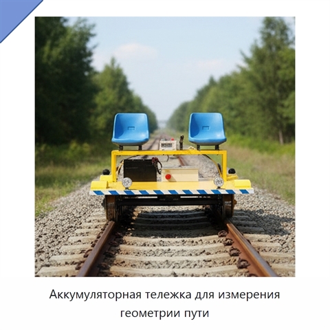 Аккумуляторная тележка для измерения геометрии пути