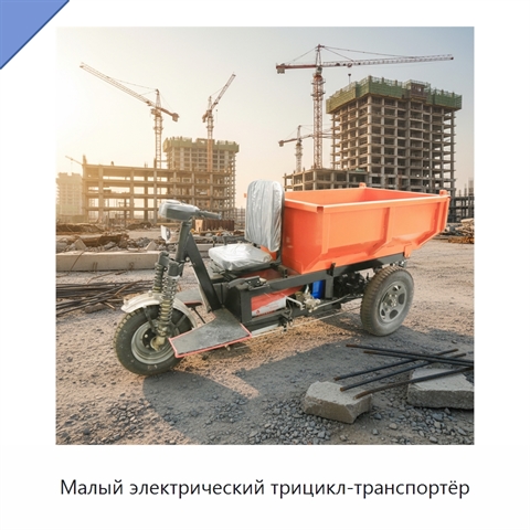 Малый электрический трицикл-транспортёр