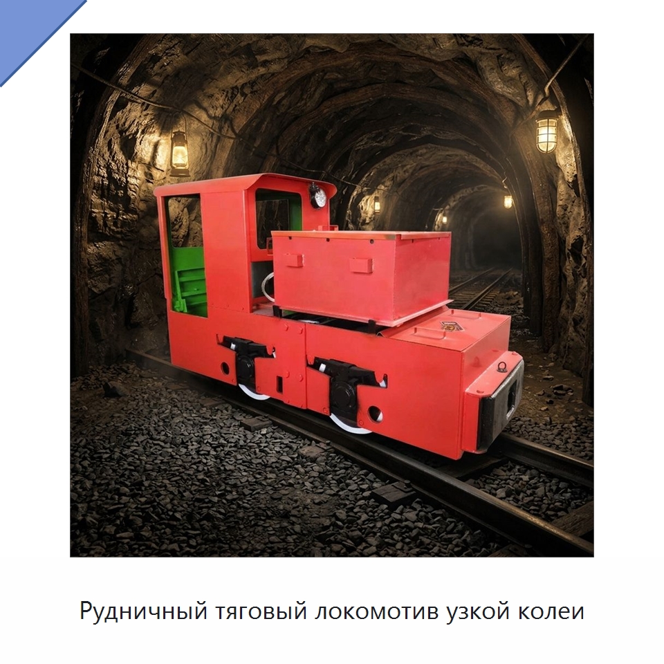 Рудничный тяговый локомотив узкой колеи — Горнодобывающее оборудование