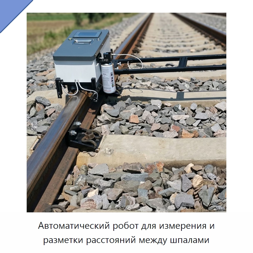 Автоматический робот для измерения и разметки расстояний между шпалами — Специальные промышленные роботы