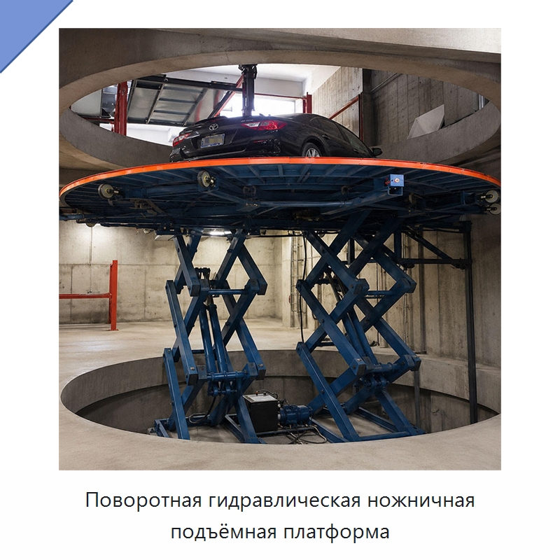 Поворотная гидравлическая ножничная подъёмная платформа — Подъемные столы