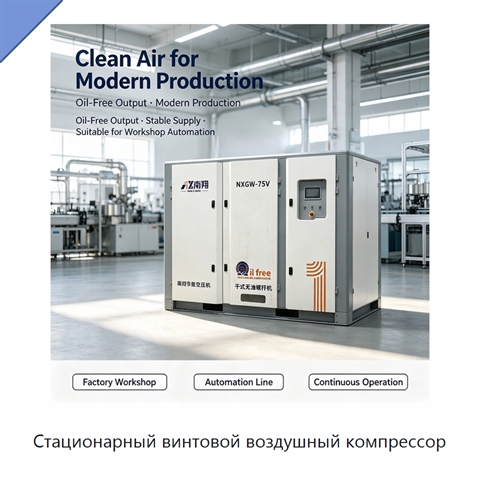 Стационарный винтовой воздушный компрессор