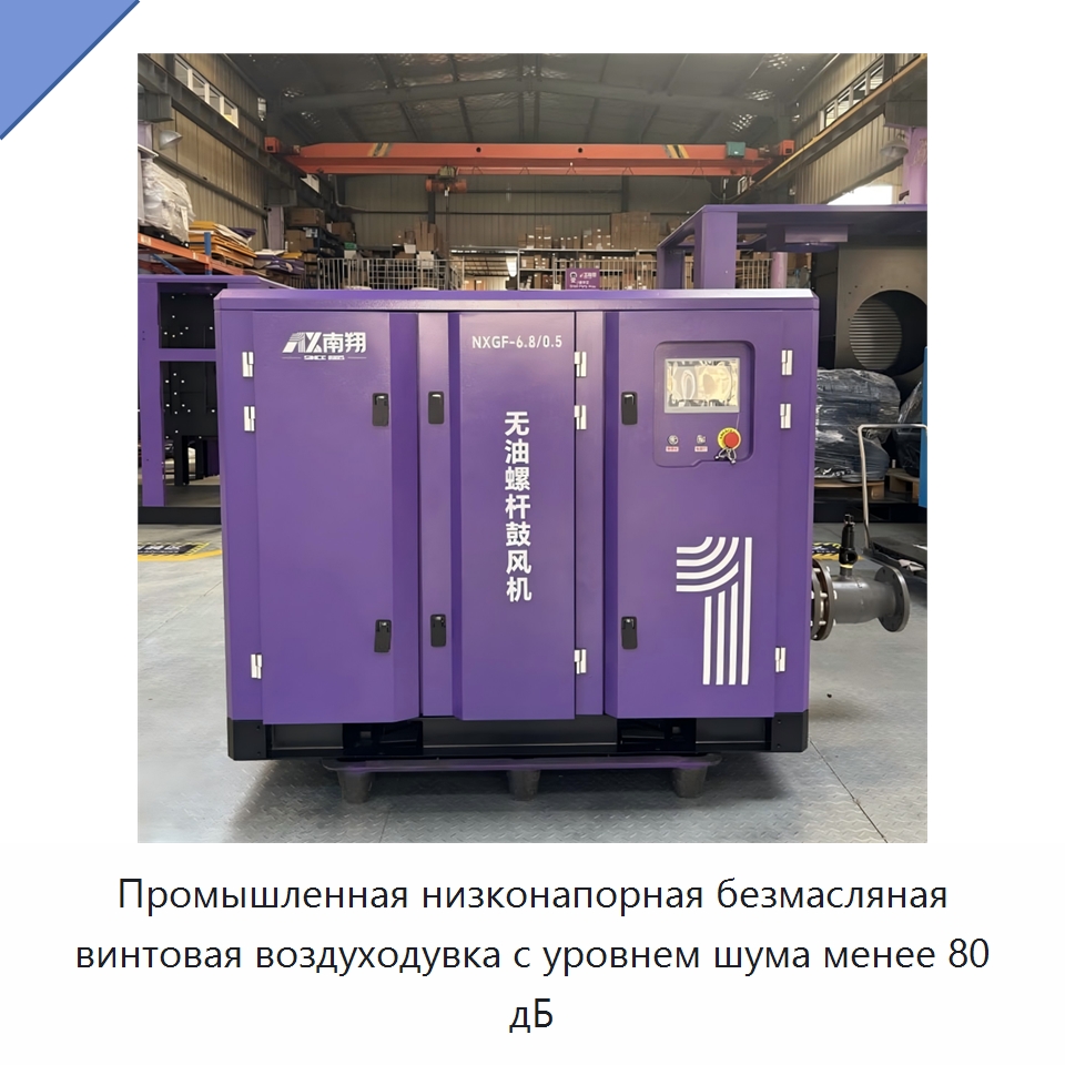 Промышленная низконапорная безмасляная винтовая воздуходувка с уровнем шума менее 80 дБ — Специальные машины и промышленное оборудование