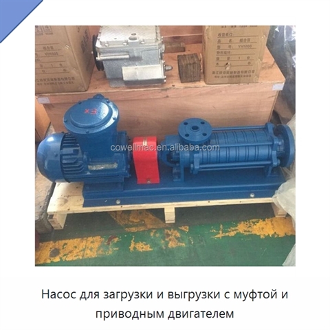 Насос для загрузки и выгрузки с муфтой и приводным двигателем