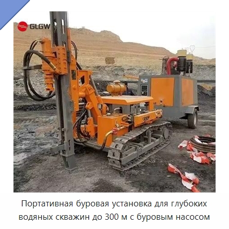 Портативная буровая установка для глубоких водяных скважин до 300 м с буровым насосом — Горнодобывающее оборудование