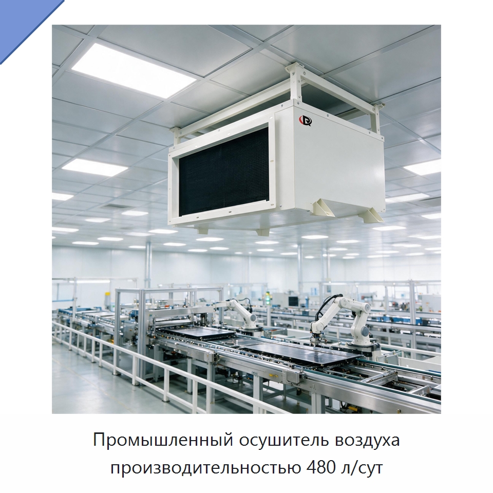 Промышленный осушитель воздуха производительностью 480 л/сут — Воздухоочистительное оборудование