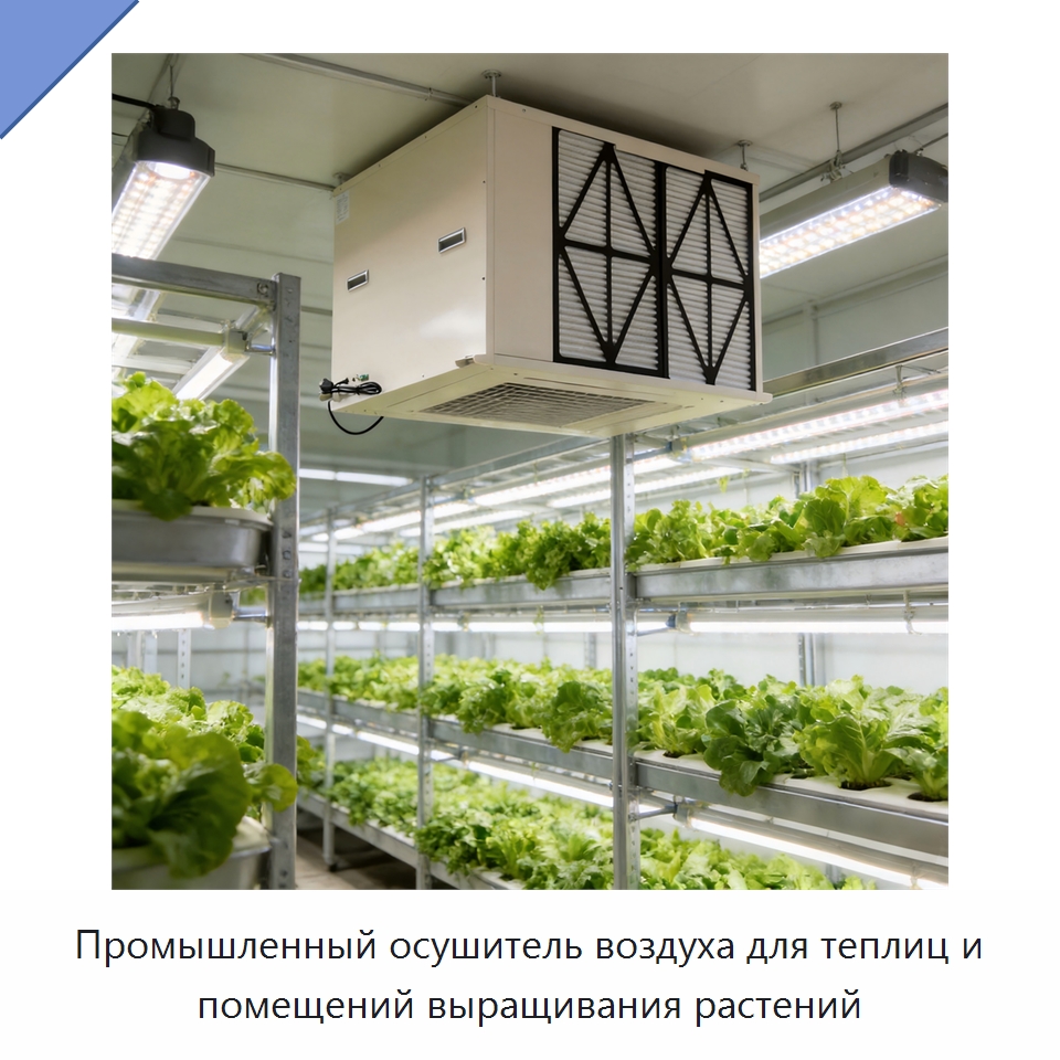 Промышленный осушитель воздуха для теплиц и помещений выращивания растений — Воздухоочистительное оборудование