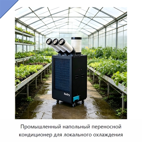 Промышленный напольный переносной кондиционер для локального охлаждения