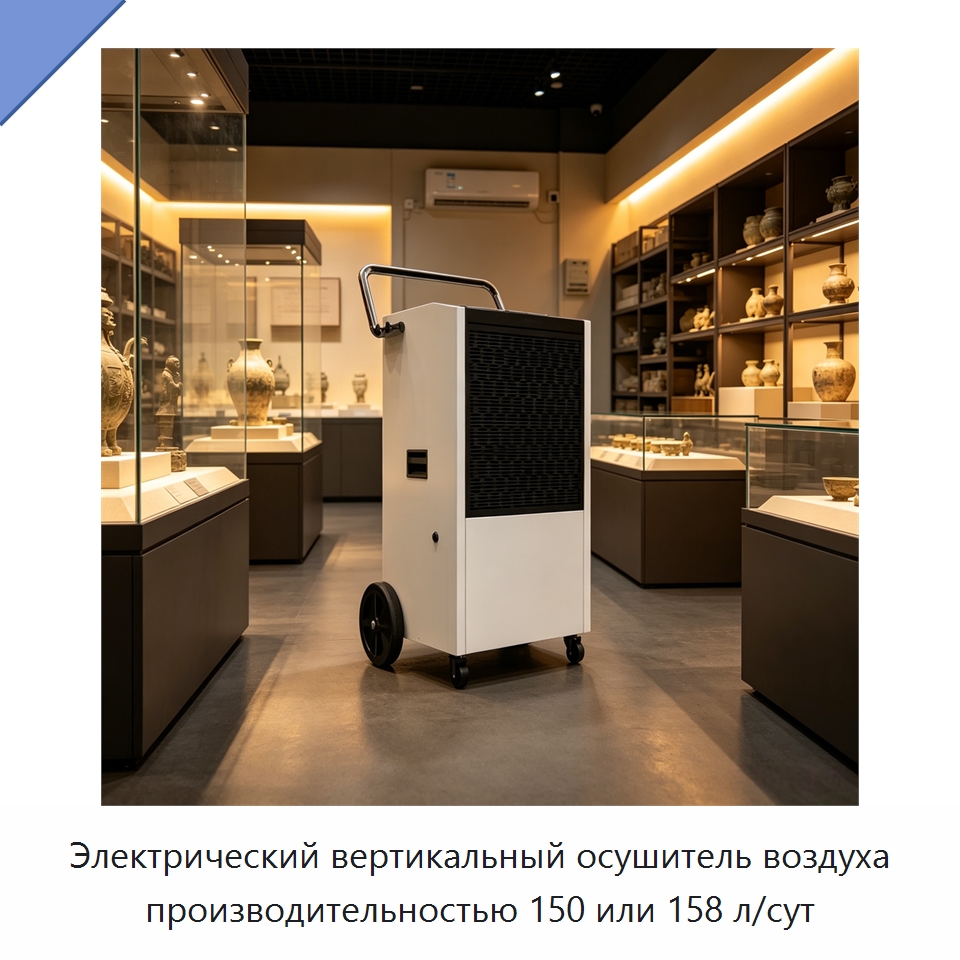 Электрический вертикальный осушитель воздуха производительностью 150 или 158 л/сут — Воздухоочистительное оборудование