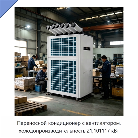 Переносной кондиционер с вентилятором, холодопроизводительность 21,101117 кВт