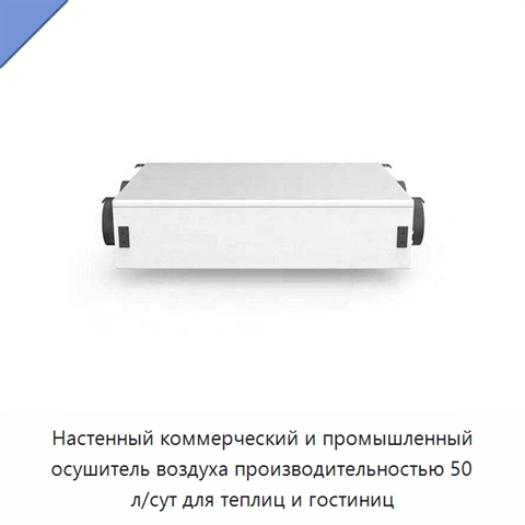 Настенный коммерческий и промышленный осушитель воздуха производительностью 50 л/сут для теплиц и гостиниц