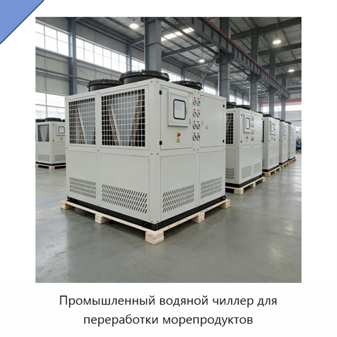 Промышленный водяной чиллер для переработки морепродуктов