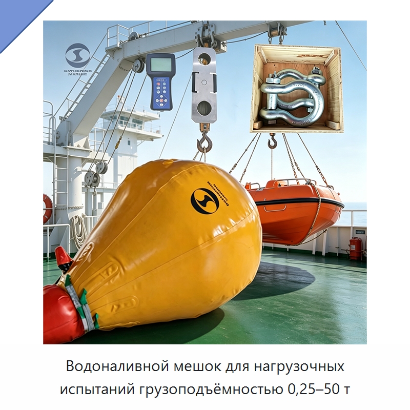 Водоналивной мешок для нагрузочных испытаний грузоподъёмностью 0,25–50 т — Специальные водно-спасательные средства