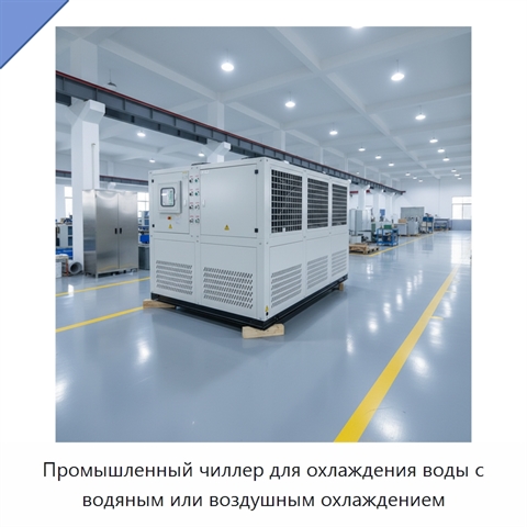 Промышленный чиллер для охлаждения воды с водяным или воздушным охлаждением