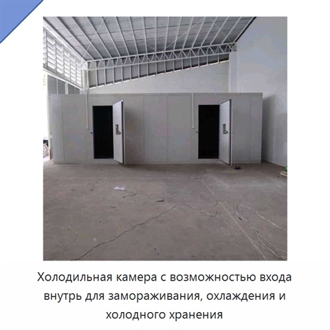 Холодильная камера с возможностью входа внутрь для замораживания, охлаждения и холодного хранения