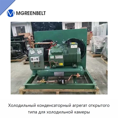 Холодильный конденсаторный агрегат открытого типа для холодильной камеры