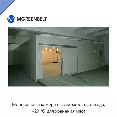 Морозильная камера с возможностью входа, −20 °С, для хранения мяса