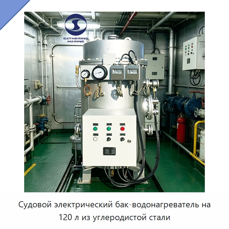 Судовой электрический бак-водонагреватель на 120 л из углеродистой стали — Водоочистное оборудование