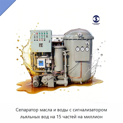 Сепаратор масла и воды с сигнализатором льяльных вод на 15 частей на миллион
