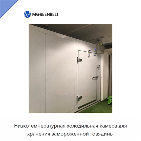 Низкотемпературная холодильная камера для хранения замороженной говядины