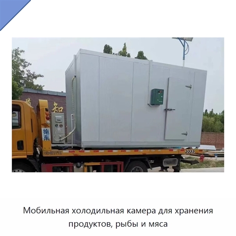 Мобильная холодильная камера для хранения продуктов, рыбы и мяса