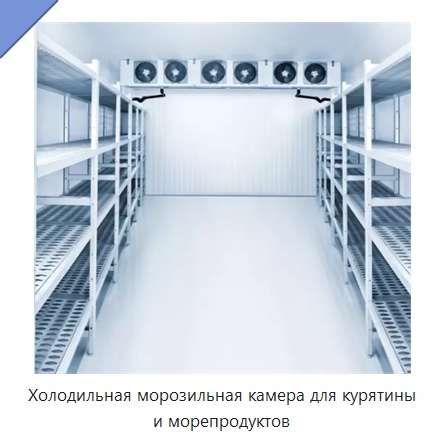Холодильная морозильная камера для курятины и морепродуктов