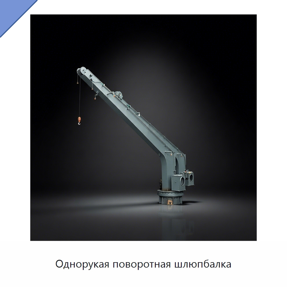 Однорукая поворотная шлюпбалка — Специальные водно-спасательные средства